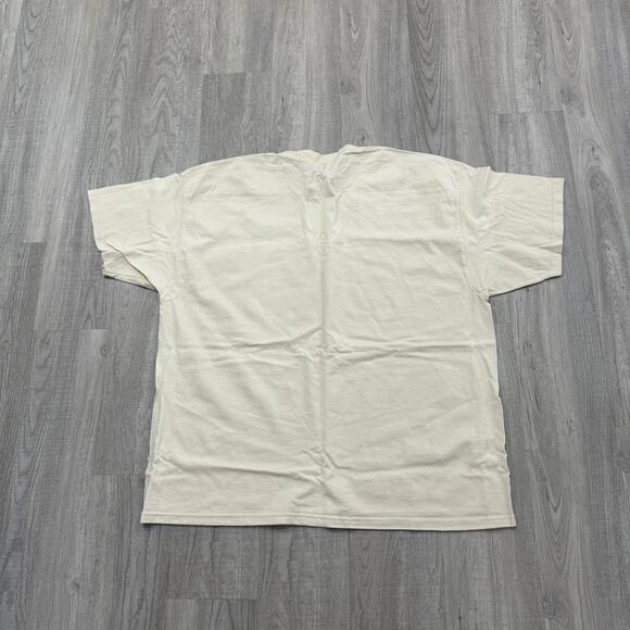 Vintage EL Club Espanol Shirt Men's 2XL XXL Cream 90s USA Made 1996 Graphic - Picture 6 of 7